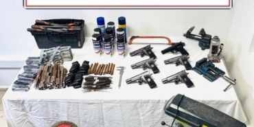 Kocaeli’de silah imalathanesine dönüştürülen adrese operasyon