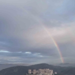 Kestel semalarında gökkuşağı oluştu