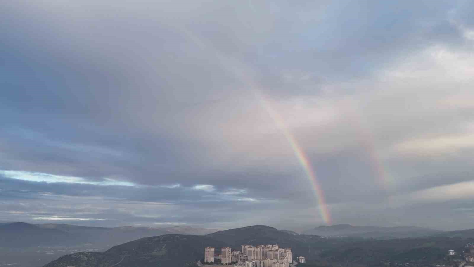 Kestel semalarında gökkuşağı oluştu