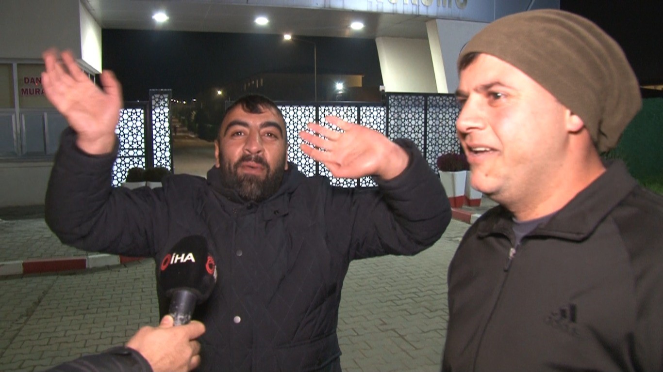 Edirne’de tahliye sevinci kameralara yansıdı: Koşarak çıkıp röportaj arasına girdi