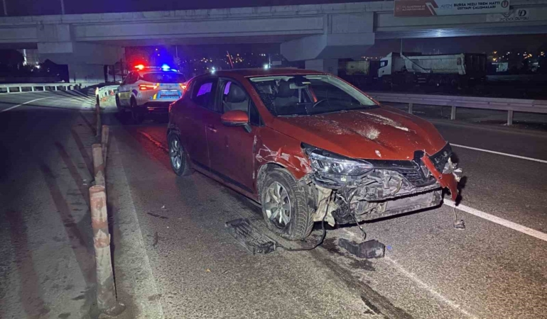 Bursa’da alkollü sürücü kazaya neden oldu: Karşı şeride geçen araçta 1 kişi ağır yaralandı