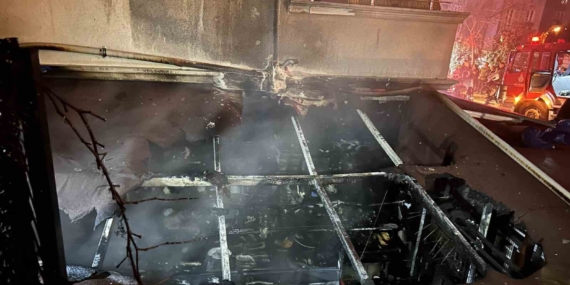 Ümraniye’de dükkan alevlere teslim oldu
