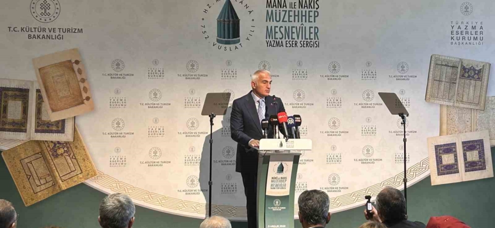 Mevlana’nın 7 asırlık Mesnevi mirası "Mana ve Nakış: Müzehhep Mesneviler Yazma Eser" sergisinde anlatıldı