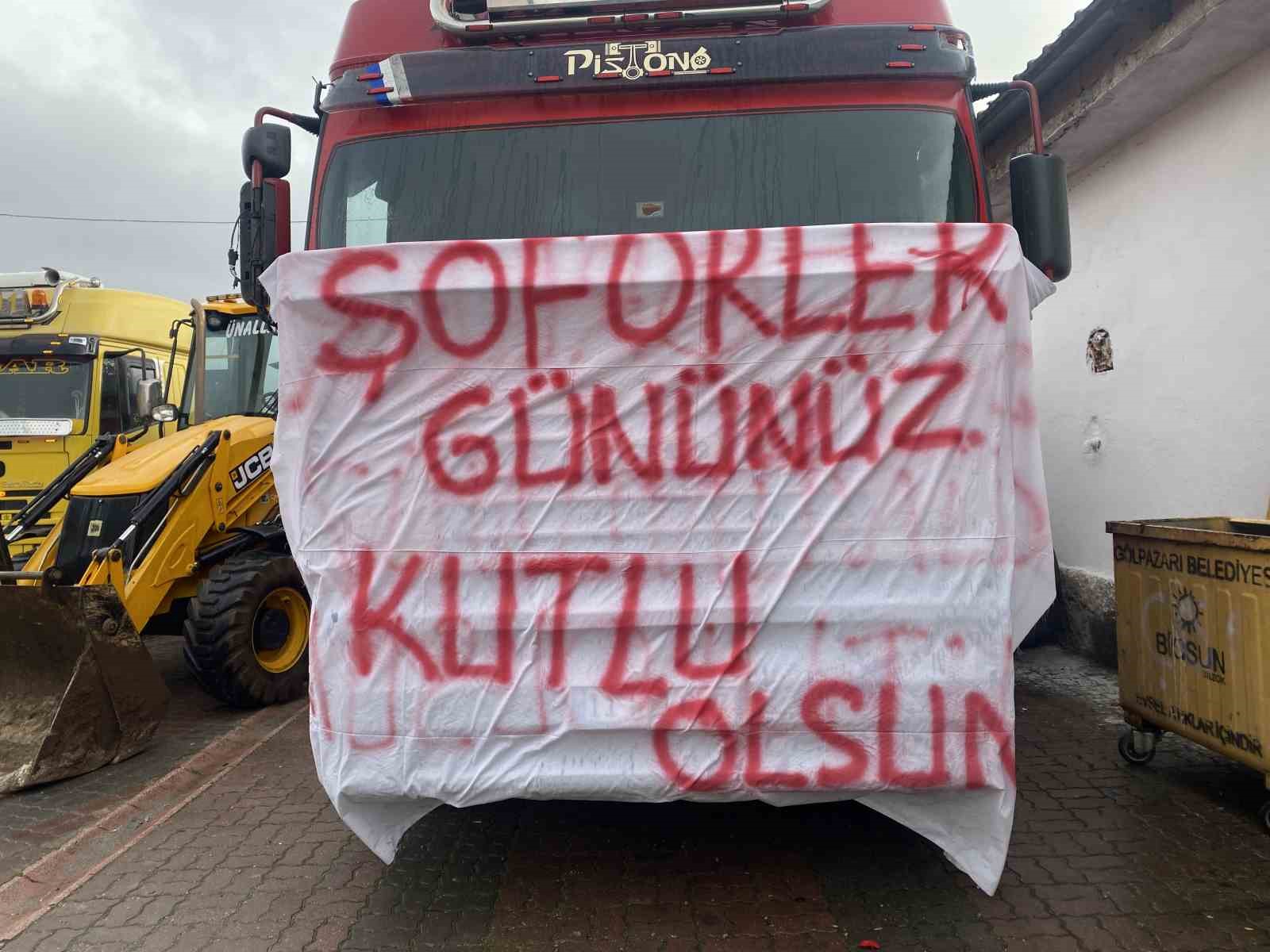 Bilecik’te ilginç bir Dünya Şoförler Günü kutlaması