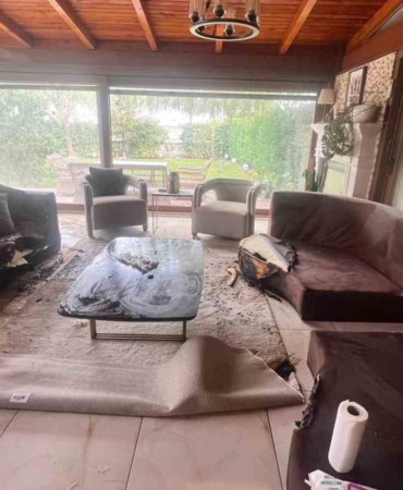 Dekoratif şömine bomba gibi patladı, vücudunun yüzde 30’u yandı: "Alev alev yanıyordum"