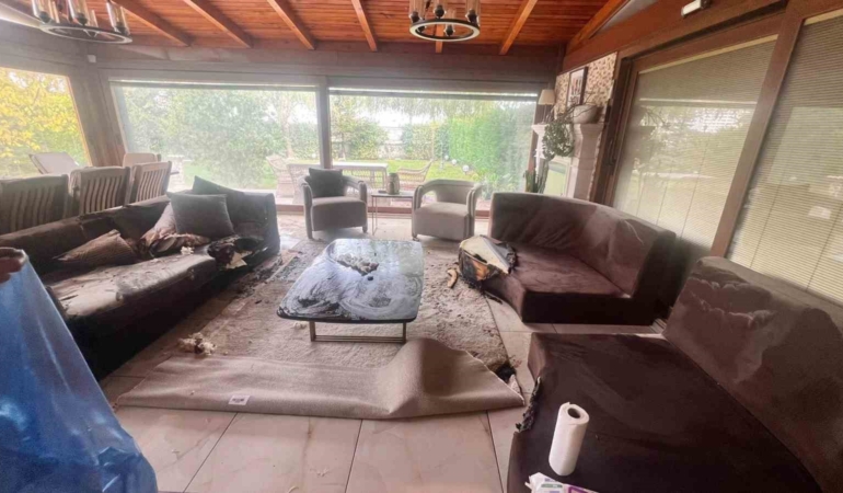 Dekoratif şömine bomba gibi patladı, vücudunun yüzde 30’u yandı: "Alev alev yanıyordum"