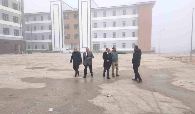 Çan Fen Lisesi ve Çan Anadolu Lisesi inşaatlarında inceleme