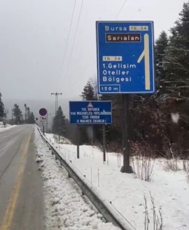 Uludağ’da kar yağışı etkisini sürdürüyor