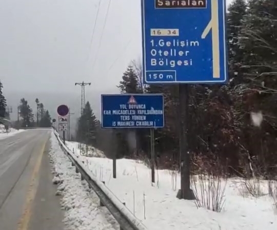 Uludağ’da kar yağışı etkisini sürdürüyor