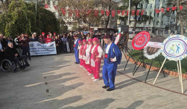 Tekirdağ’da Engelliler Günü kapsamında tören düzenlendi
