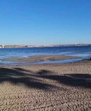 Tekirdağ’da deniz 20 metre çekildi