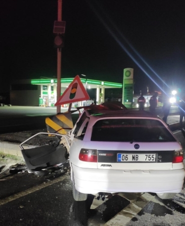 Marmaraereğlisi’nde otomobil refüje çarptı: 1 kişi hayatını kaybetti