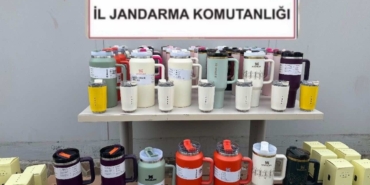 Kocaeli’de piyasa değeri yüksek ünlü markaya ait 100 termos ele geçirildi