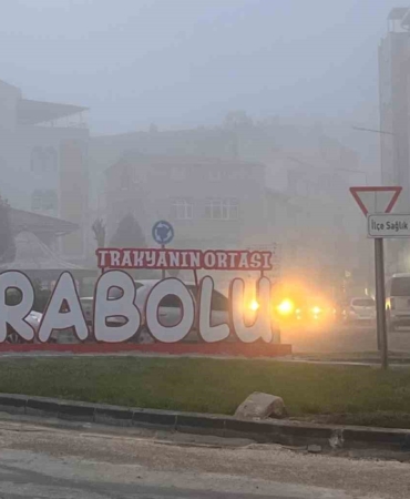 Tekirdağ’da yoğun sis etkili oldu