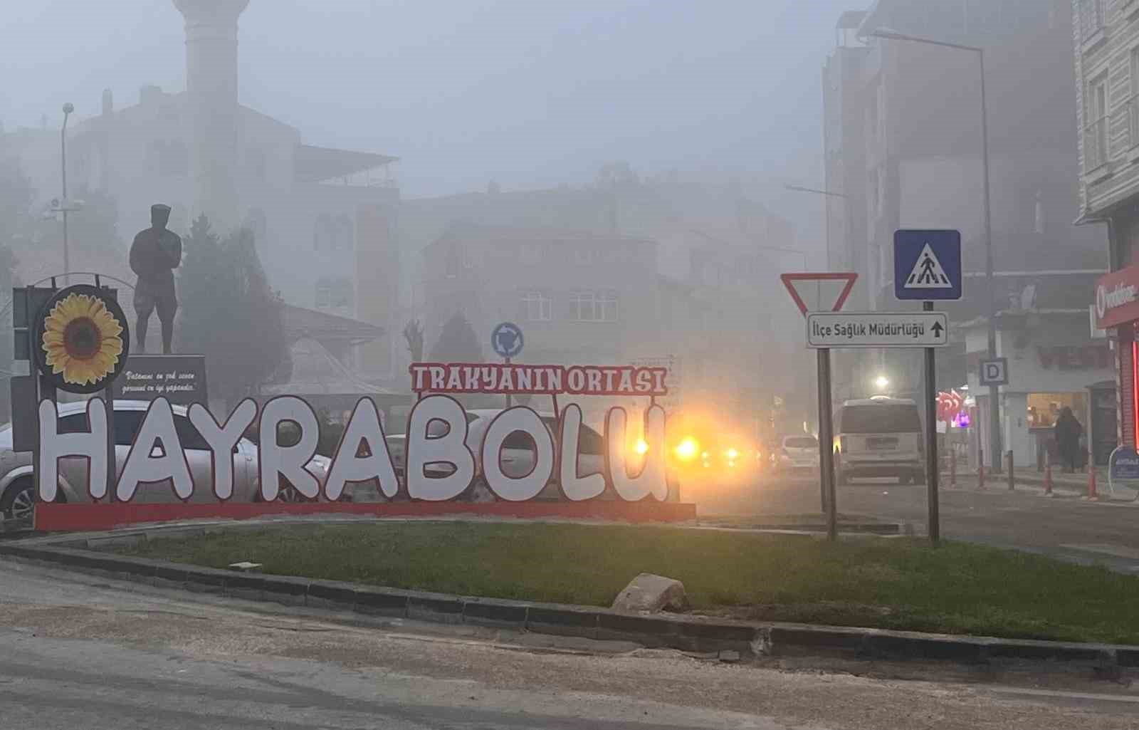 Tekirdağ’da yoğun sis etkili oldu