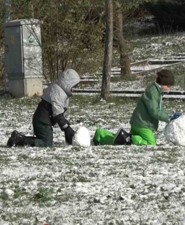 Yalova yeni yılı karla karşıladı