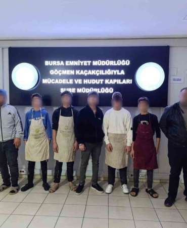 Bursa’da kaçak işçi operasyonu: 5’i çocuk 5 yabancı uyruklu şahıs yakalandı