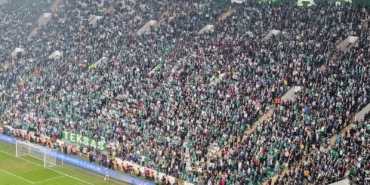 Bursaspor taraftarı tribüne uzak kaldı