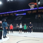 Cumhurbaşkanı Erdoğan, Shaquille O’Neal ile basketbol oynadı