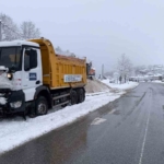 İzmit-Kandıra yolunda kar mesaisi