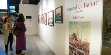 "İstanbul’da Bahar" sulu boya sergisi sanatseverlerle buluştu