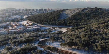 Aydos beyaza büründü, kartpostallık manzaralar ortaya çıktı