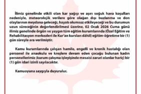 Bursa’da eğitime kar engeli