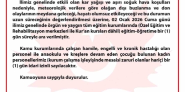 Bursa’da eğitime kar engeli