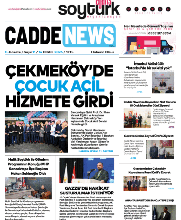 14 OCAK 2025 CADDE NEWS E-GAZETE 11. SAYISI