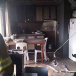 Erdek’te bir apartman dairesi alevlere teslim oldu