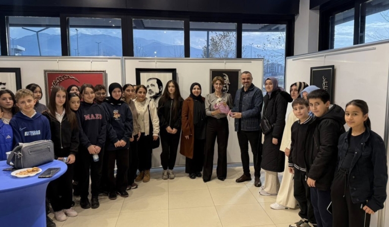 Kartepe’de filografi sergisi sanatseverlerle buluştu