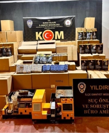 Bursa’da kaçak tütün operasyonu: 460 kilo tütün yakalandı