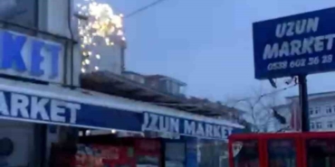 Tekirdağ’da elektrik telleri alev alarak kıvılcım saçtı