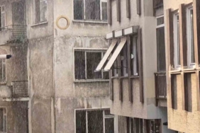 Tekirdağ’da doluyla karışık yağış