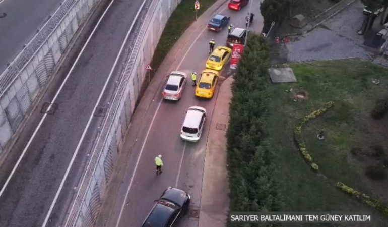 İstanbul’da dron destekli trafik uygulaması