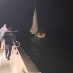 Çanakkale Boğazı’nda içinde 2 kişinin bulunduğu yelkenli tekne kurtarıldı