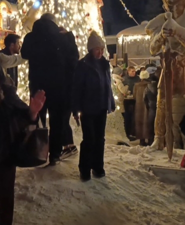 Uludağ’da yılbaşı kutlamasına damga vuran görüntü