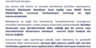 Balıkesir’de imar yolsuzluğu iddiası: 4 gözaltı