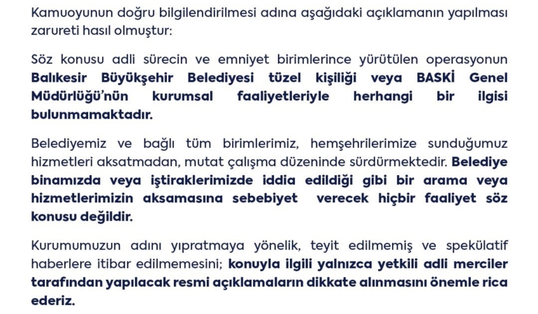 Balıkesir’de imar yolsuzluğu iddiası: 4 gözaltı