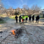 Pınarhisar’da emniyet personeline uygulamalı yangına müdahale eğitimi