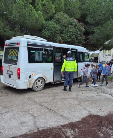 Çanakkale’de okul servislerine denetim