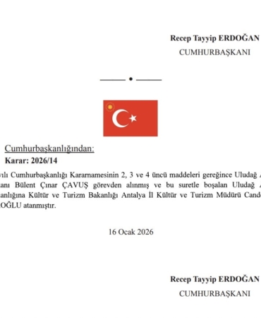 Uludağ Alan Başkanlığı’nda görev değişimi