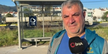 Edremit’te bir babanın kızı ıslanmasın diye yaptığı durak belediyeyi harekete geçirdi