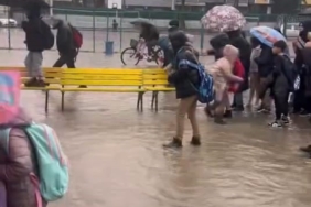 Sel ve fırtınada mahsur kalan öğrenciler için banklardan köprü