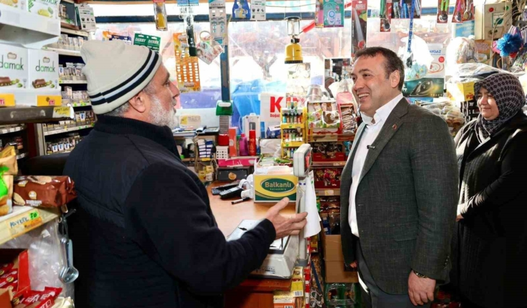 Vali Sözer İnhisar ’da esnaf ve vatandaşlarla buluştu
