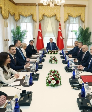 Cumhurbaşkanı Erdoğan, Balkan Barış Platformu üyelerini kabul etti