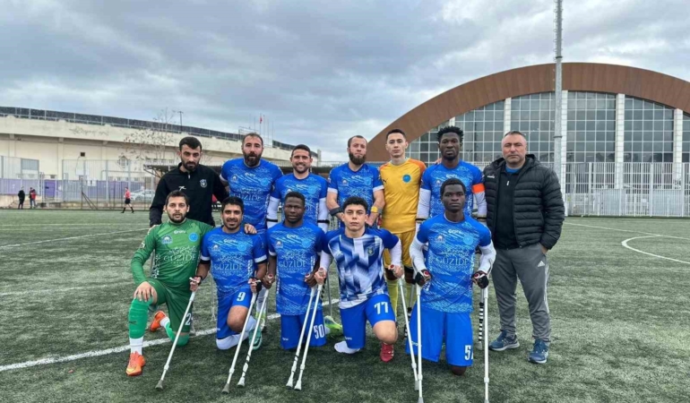 Gebze Belediyesi Ampute Futbol Takımı, TSK Rehabilitasyon Merkezi’ni 3-0 yendi