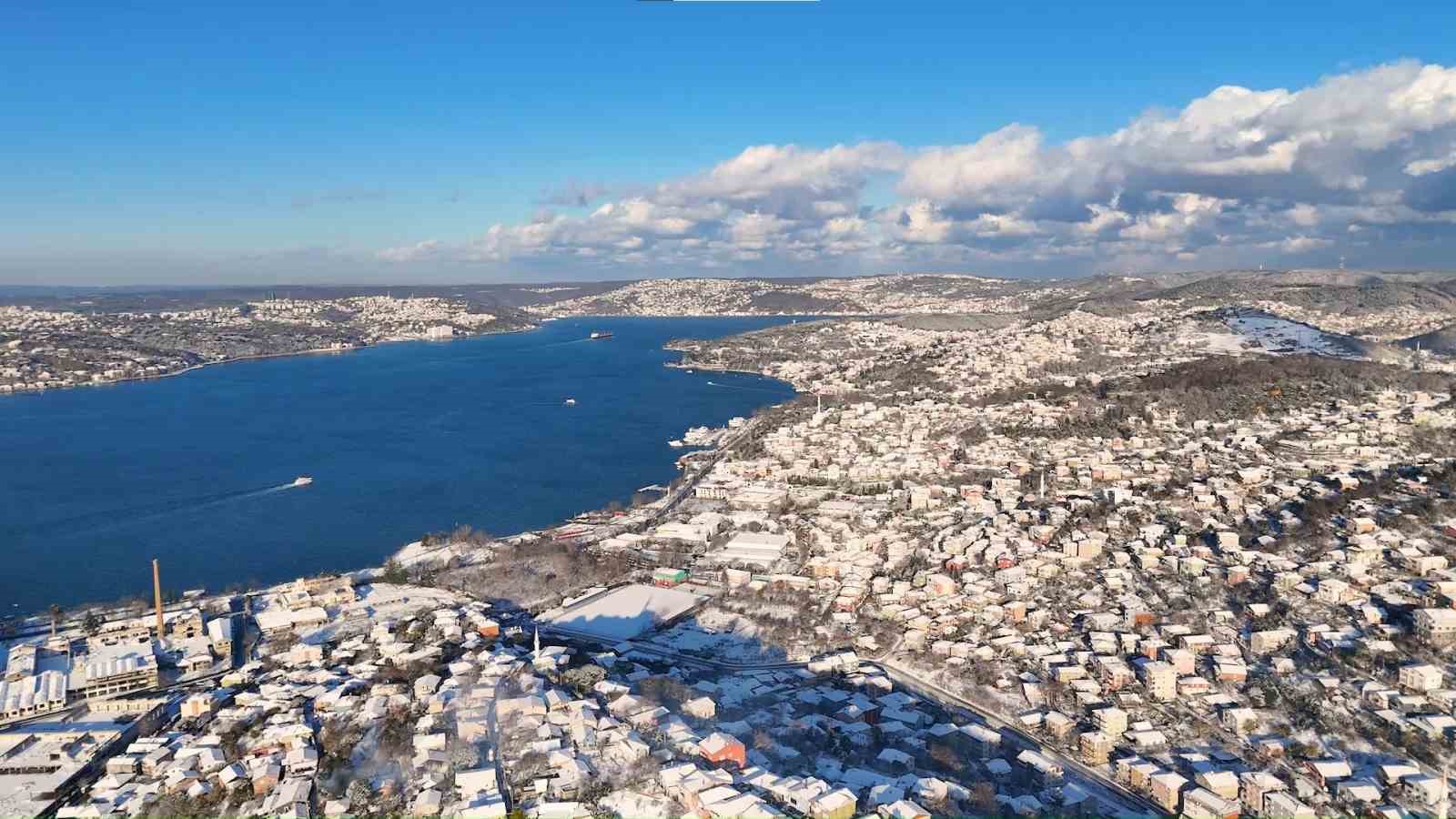 Beykoz Kavacık sabaha beyaz örtüyle uyandı