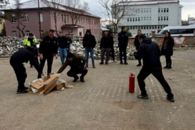 Bilecik’te emniyet personeline yangın ve deprem farkındalık eğitimi