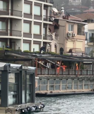 Bebek Otel’de kaçak bölümler yıkılıyor